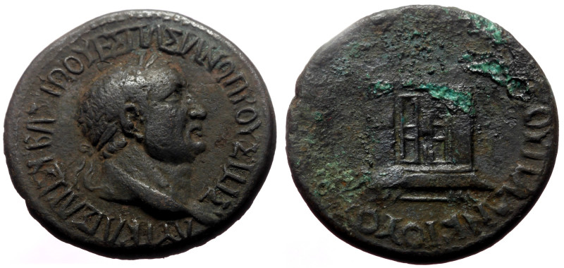 Bithynia, Prusias ad Hypium AE (Bronze, 6.63g, 23mm) Vespasian (69-79) Magistrat...