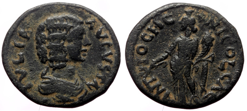 Pisidia, Antioch AE (Bronze, 5.64g, 23mm) Julia Domna (193-211) 
Obv: IVLIA AVGV...