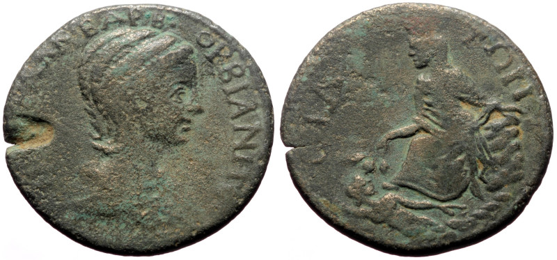 Pamphylia, Side AE (Bronze, 14.48g, 33mm) Orbiana, wife of Severus Alexander (22...