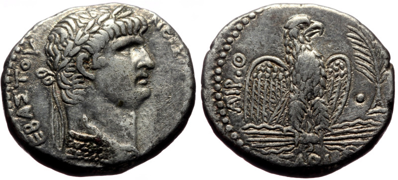 Syria, Antioch AR Tetradrachm (Silver, 15.03g, 25mm) Nero (54-68) RY 9 and year ...