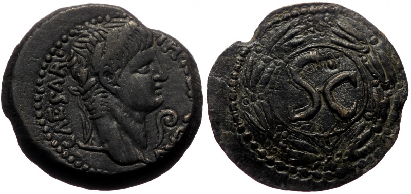 Syria, Antioch AE (Bronze, 17.10g, 31mm) Nero (54-68). 
Obv: IM•NER·CLAV CAESAR,...