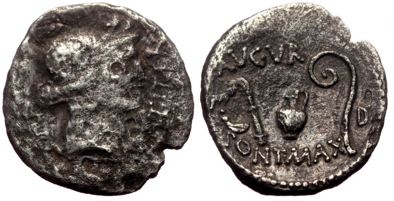 C. Iulius Caesar AR Denarius (Silver, 2.81g, 19mm) Sicily (?) 46
Obv: COS·TERT ...