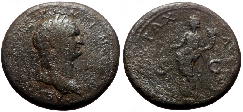 Domitian (Caesar, 69-81) AE Sestertius (Bronze, 23.77g, 34mm) Rome.
Obv: CAES DI...