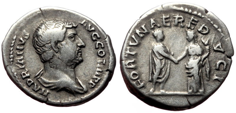 Hadrian (117-138) AR Denarius (Silver, 3.29g, 18mm) 
Obv: HADRIANVS AVG COS III ...
