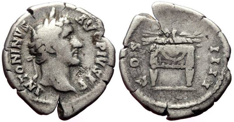 Antoninus Pius (138-161) AR Denarius (Silver, 2.87g, 20mm) Rome, 145-161.
Obv. A...