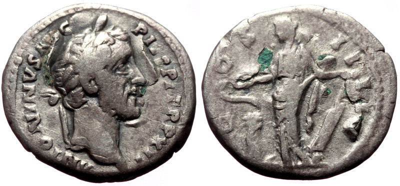 Antoninus Pius (138-161) AR Denarius (Silver, 2.95g, 18mm) Rome, 148-149. 
Obv: ...