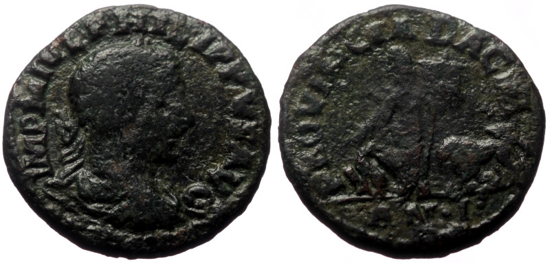 Philip I (244-249) of Provincia Dacia AE (Bronze, 10.75g, 27mm) Dated CY 3 = AD ...