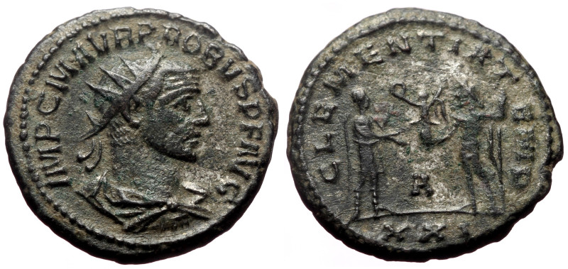 Probus BI Silvered Antoninianus (Silvered bronze, 4.89g, 21mm) Siscia, 276. 
Obv...