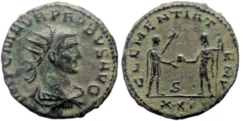 Probus (276-282) AE Antoninianus (Bronze, 4.15g, 22mm.) Antioch
Obv: IMP C M AVR...