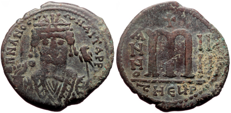 Maurice Tiberius (582-602) AE Follis (Bronze, 12.04g, 29mm) Antioch, year 4 = 58...