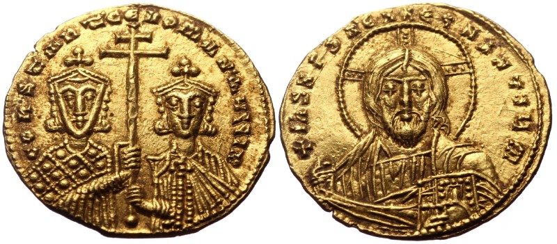 Constantine VII Porphyrogenitus and Romanus II (945-963). AV Solidus (Gold, 4.43...