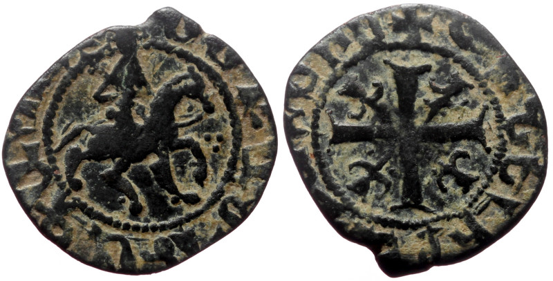 Armenia, Cilician Armenia, Royal, Smpad (1296-1298) AE Pogh (Bronze, 1.78g, 18mm...