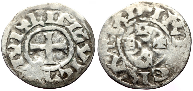 France, Odo (887-898) AR Denarius (Silver, 1.29g, 23mm) Limoges ca 980
Obv: GRAT...