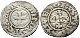 France, Odo (887-898) AR Denarius (Silver, 1.32g, 23mm) Limoges ca 980
Obv: GRATIA D - I REX, Monogram of Odo
Rev: LIMOVICAS CIVIS, Cross
Ref: MEC.197...