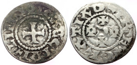 France, Odo (887-898) AR Denarius (Silver, 1.38g, 23mm) Limoges ca 980
Obv: GRATIA D - I REX, Monogram of Odo
Rev: LIMOVICAS CIVIS, Cross
Ref: MEC.197...