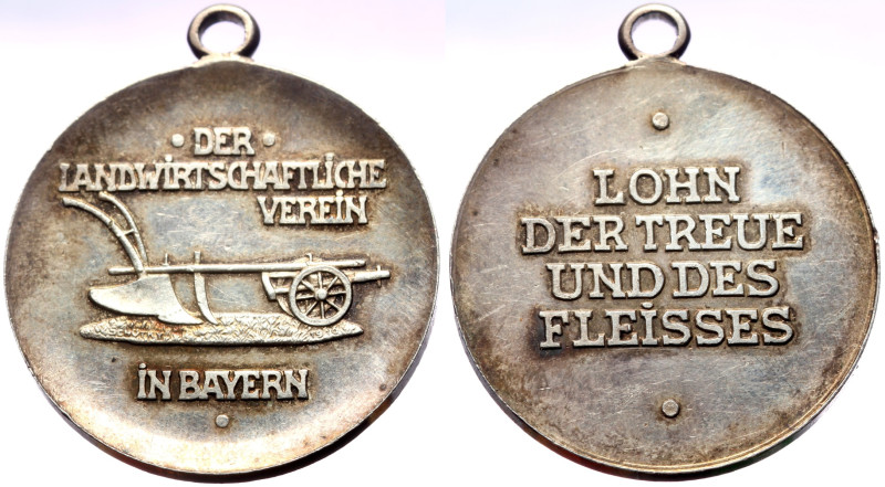 Bayern Prägungen Prämienmedaille d. landwirtschaftlichen Vereins in Bayern, Lohn...