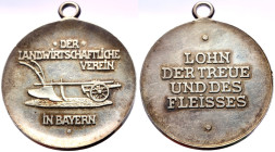 Bayern Prägungen Prämienmedaille d. landwirtschaftlichen Vereins in Bayern, Lohn der Treue und des Fleisses", ohne Eichenkranz"
AR (?) (Silver?, 14.67...