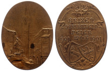 Austro-Hungarian Empire, Franz Joseph I (1848-1916) Medal, 1901. 1000th anniverary city of Brixen. AE (Copper, 21.38, 49mm) 
Ref: Hauser 1859