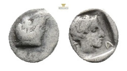 Greek KARIA, Halikarnassos (Circa 5th century BC) AR Hemiobol (7.9 mm, 0.52 g.)
