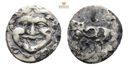 MYSIA. Parion. Hemidrachm (4th century BC). 1,45 g. 12,9 mm.
Obv: ΠΑ / ΡΙ. Bull standing left, head right; below, ivy leaf left.
Rev: Gorgoneion. SN...