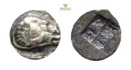Troas. Kebren circa 500 BC. Obol AR Head of ram right / Quadripartite incuse square.
0.33 g 6,9 mm.