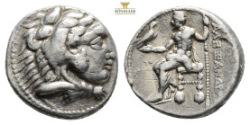 KINGS of MACEDON. Alexander III ‘the Great’, 336-323 BC. Tetradrachm (Silver, 26,6 mm, 16,9 g. ), Ake, year 36 = 311/310 . Head of youthful Herakles t...