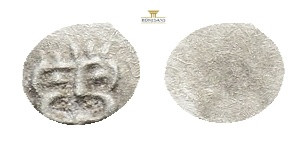 Greek silver obol 0,07 g. 7 mm.