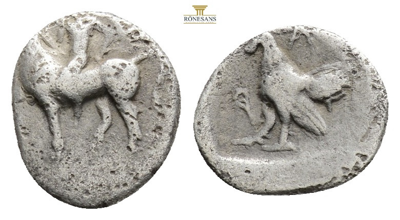 TROAS, Dardanos (Circa late 5th century - 4th century BC).
AR Obol (11,1 mm, 0....