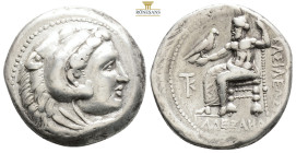 Cyprus, Kition AR Tetradrachm. In the name and types of Alexander III of Macedon. Pumiathon, circa 325-320 BC. 17,1 g. 26,9 mm. Head of Herakles right...