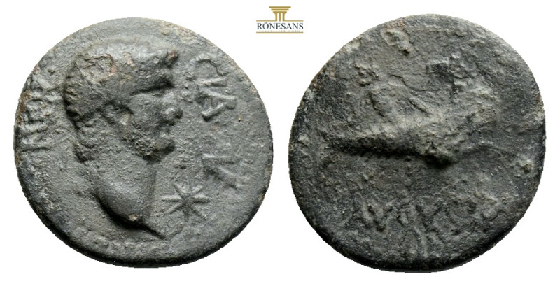 MYSIA. Parium. Nero (54-68). Ae. 6,2 g. 22,8 mm. 
Obv: Laureate head right.
Re...