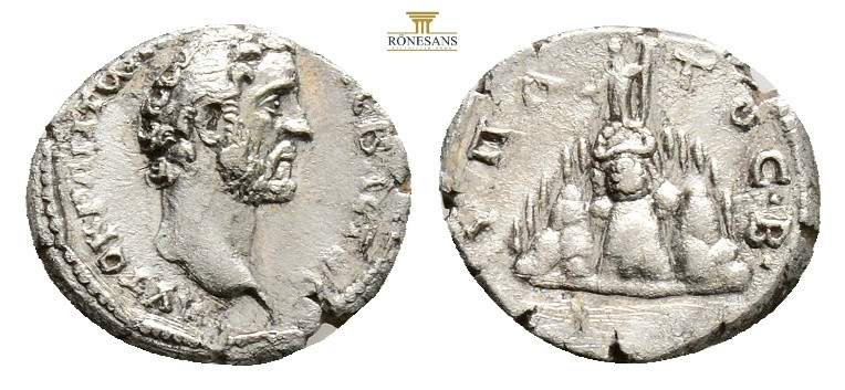 CAPPADOCIA. Caesarea. AntoninusPius (138-161). Didrachm. 3,9 g. 18,1 mm.
Obv: Α...