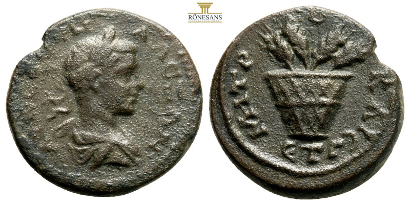 CAPPADOCIA,Caesarea,Severus Alexander (222-235 AD) AE Bronze
Obv: ΑΥ ϹƐΟΥΗ ΑΛƐΞ...