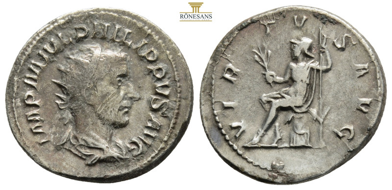 Philip I. Antoninianus. 244-247 d.C. Rome. 4,9 g. 24 mm. Obv. IMP M IVL PHILIPPV...