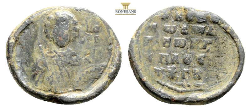 BYZANTINE LEAD SEAL. 7,6 g. 23,1 mm.