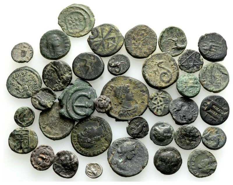 Antique Bronze Coins….36 Pieces…Sold As Seen.No Returns.