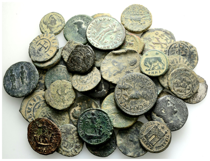 Antique Bronze Coins….45 Pieces…Sold As Seen.No Returns.