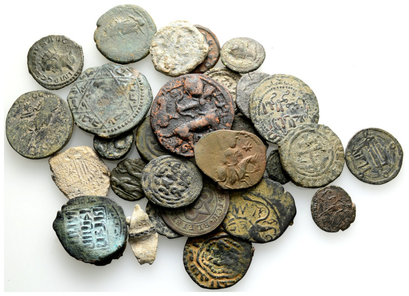 Antique Bronze Coins….31 Pieces…Sold As Seen.No Returns.