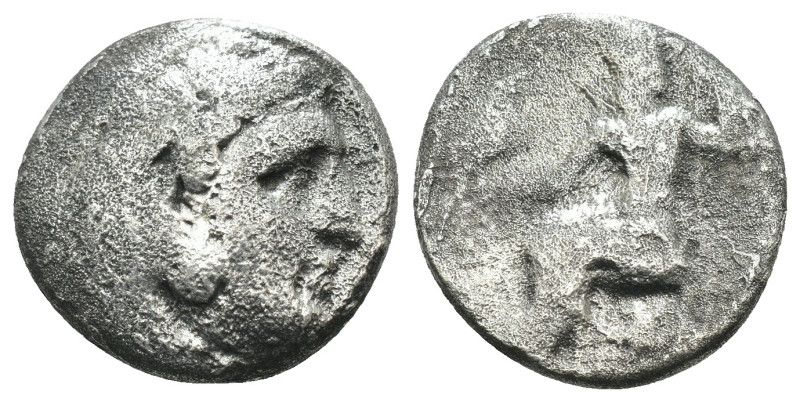 Macedonia. Alexander the Great. (336-323 BC) AR Drachm. Obv: head of Alexander t...