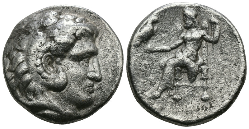 Macedonia. Alexander the Great. (336-323 BC) AR Tetradrachm. Obv: head of Alexan...