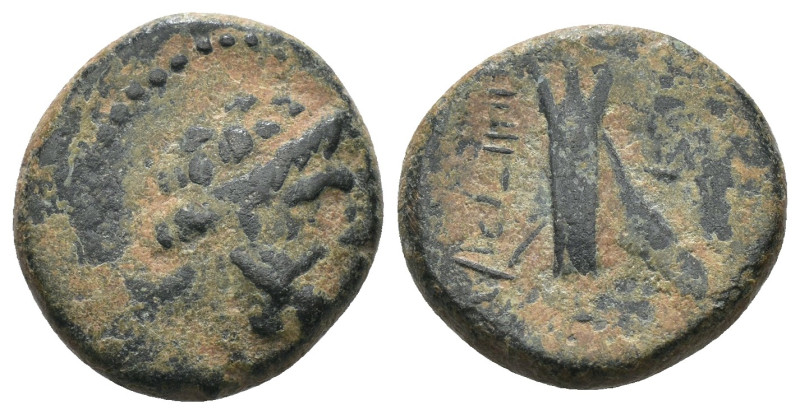 Phoenicia. Arados. (137-51 BC) Æ Bronze. Obv: laureate head of Zeus right. Rev: ...