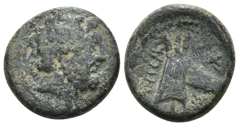 Phoenicia. Arados. (137-51 BC) Æ Bronze. Obv: laureate head of Zeus right. Rev: ...