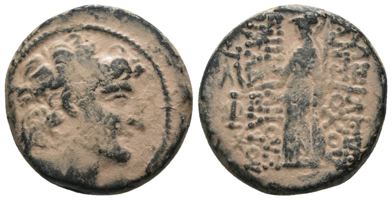 SELEUKID KINGS of SYRIA. Antiochos XI Epiphanes Philadelphos. Circa 94/3 BC. Ae ...