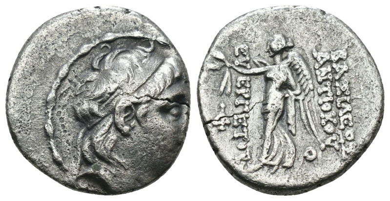 Seleucid Seleucid. Antiochos VII. Euergetes. (138-129 BC). AR Drachm. Antioch. O...