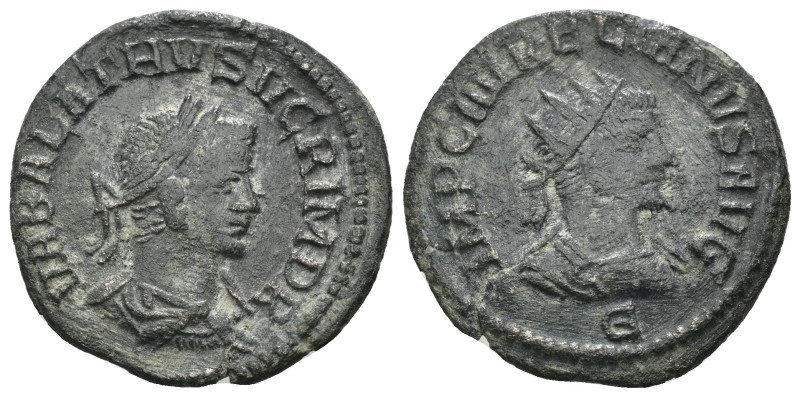 Aurelian / Vabalathus. (271-272 AD). Æ Antoninian. Antioch. Obv: VABALATHVS V C ...