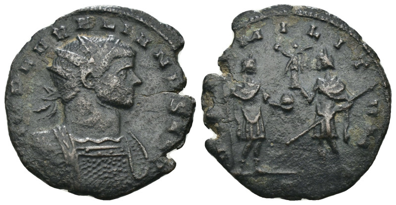 Aurelian. (274-275 AD). Æ Antoninian. Antioch. Obv: IMP C AVRELIANVS AVG. radiat...