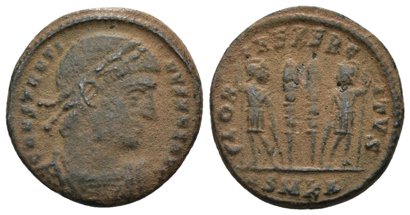 Constantinus I. (307-337 AD). Æ Follis. Antioch. Obv: CONSTANTINVS NOB C. diadem...