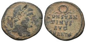 Constantinus I. (307-337 AD). Follis. Antioch. Obv: laureate bust of Constantinus right. Rev: CONSTANTINVS AVG. wreath. Weight 1.75 gr - Diameter 20 m...