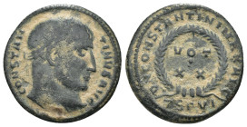 Constantinus I. (307-337 AD). Follis. Thessalonica. Obv: CONSTANTINVS AVG. laureate bust of Constantinus right. Rev: D N CONSTANTINI MAX AVG / VOT XX....