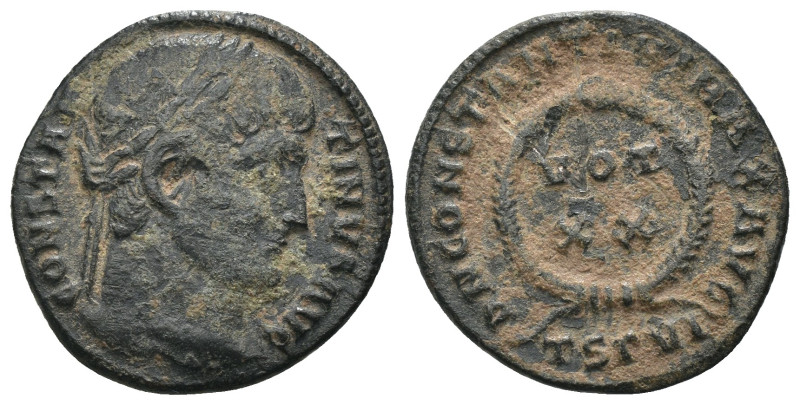 Constantinus I. (307-337 AD). Siscia. Obv: CONSTANTINVS AVG. draped bust of Cons...