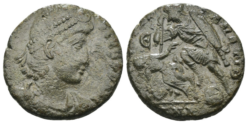 Constantinus II. (351-354 AD). Follis. Antioch. Obv: D N CONSTANTIVS P F AVG. pe...